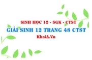 Giải Sinh 12 trang 48 Chân trời Sáng tạo